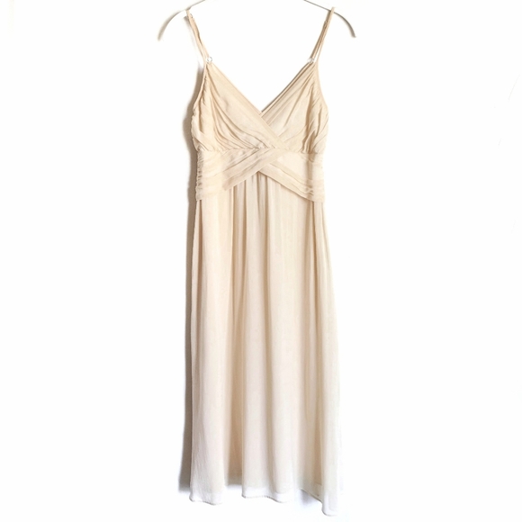 Theory Layna Blush Chiffon Silk Dress - Picture 1 of 10